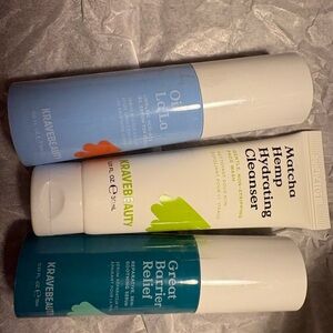 Skincare Set - Blue and White